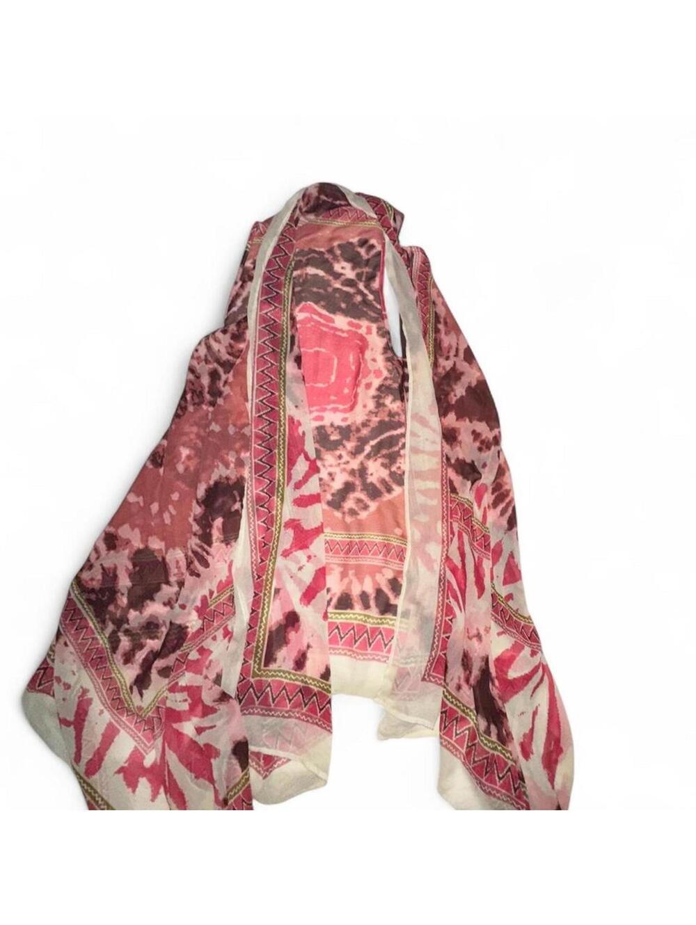 Theodora & Callum Boho Tie-Dye Duster Vest Kimono